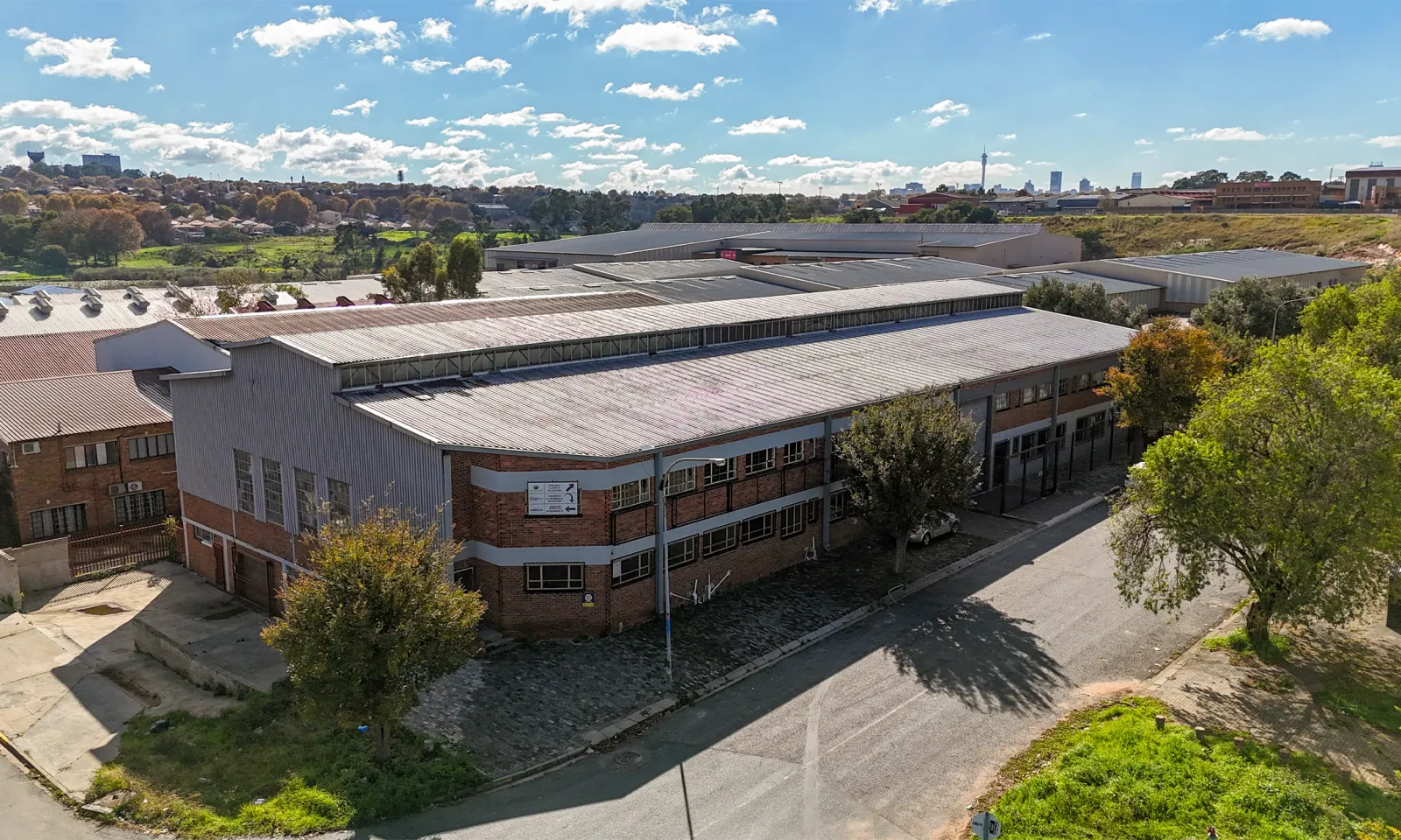 An aerial view of Africar Spares Warehouse&rsquo;s premises in Amalgam, Johannesburg